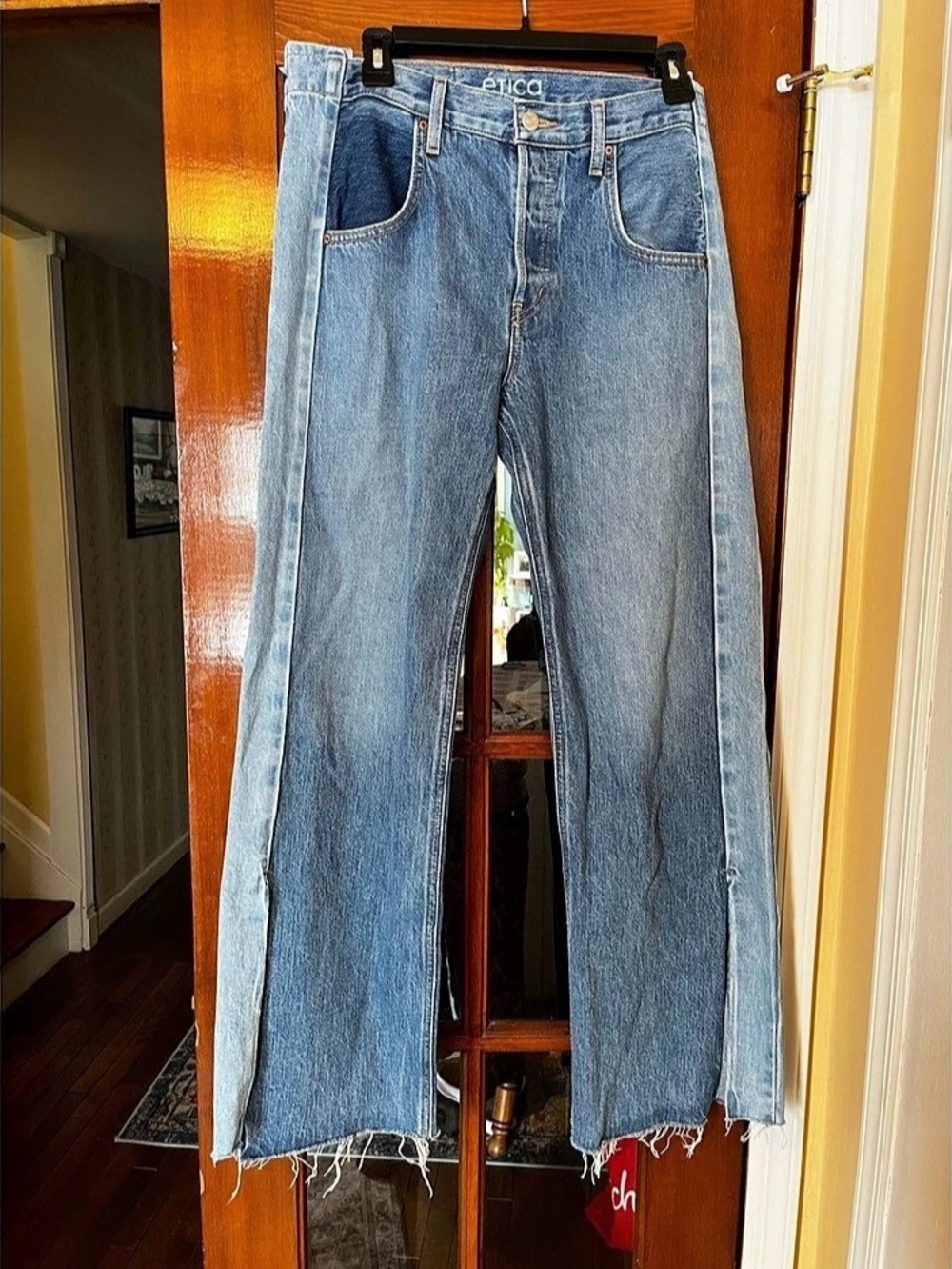 Etica Amis Relaxed Boot Wide Leg Jeans Waist 30 Blue
